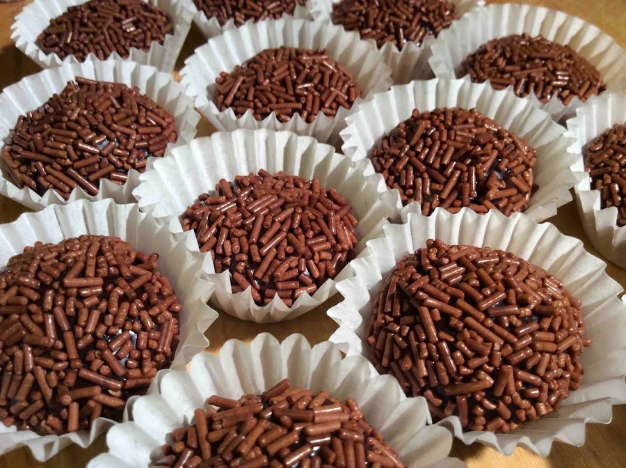 Sugerencia de presentación de los brigadeiros