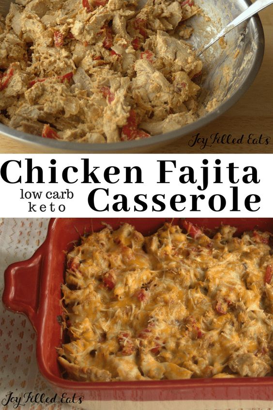 EASY CHICKEN FAJITA CASSEROLE LOW CARB, KETO, THM S BEST FOOD