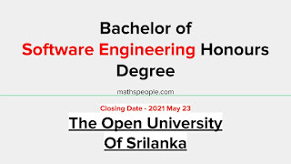 Bachelor of Software Engineering Hons Degree OUSL Bachelor of Software Engineering Hons Degree OUSL