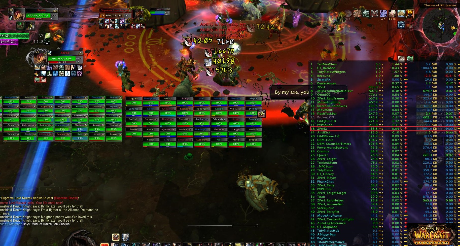 Wow-Circle: Аддон X-Perl UnitFrames Для Вов 4.3.4 Катаклизм