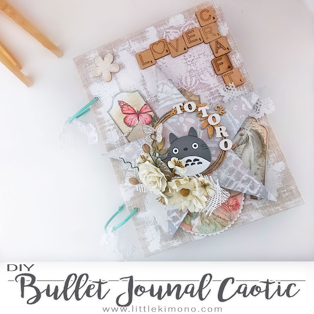 Bullet Journal con Siluetas de Madera