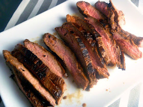 Please any beef lover with this Grilled Flank Steak in our House Marinade! - Slice of Southern
