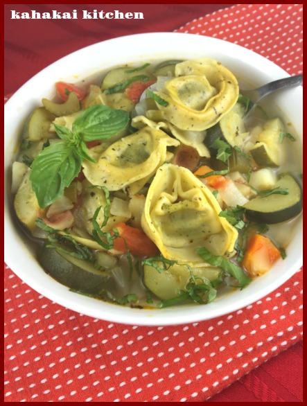 Kahakai Kitchen: Zucchini-Tortellini Soup for Souper (Soup, Salad ...