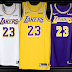 Los Angeles Lakers divulgam uniformes de LeBron James