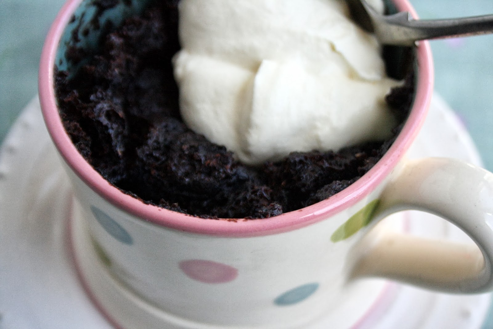 The Sponge Chocolate Self Saucing Pudding in a mug