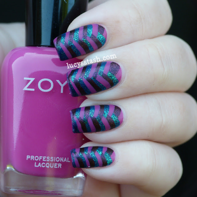 Lucy's Stash - Fishtail braid nail art with Mash Matte polish