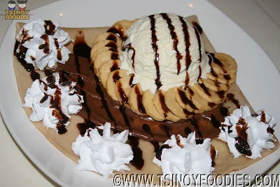 choco banana almond crepe