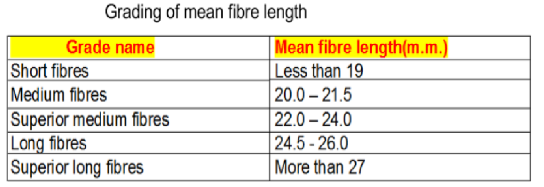 Textile Adviser Grading Of Cotton Fibres