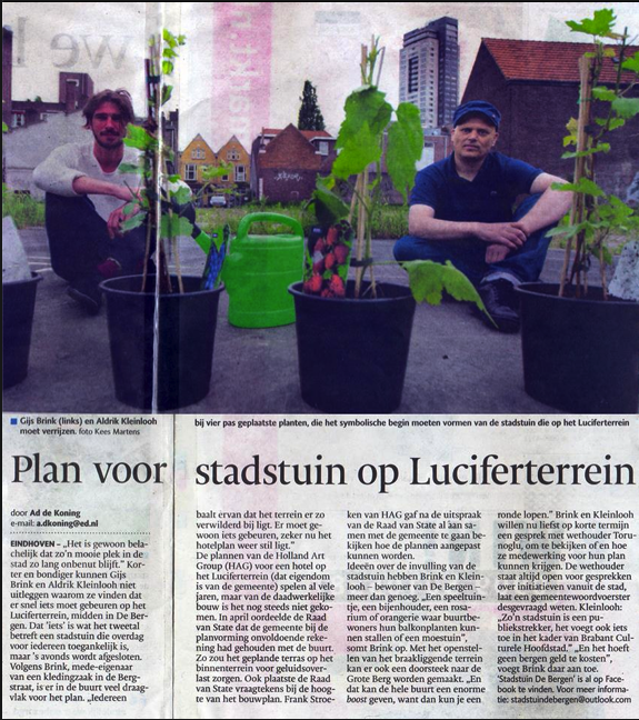 Bergstraat 040 10062013 NIEUW !!! Stadstuin De Bergen