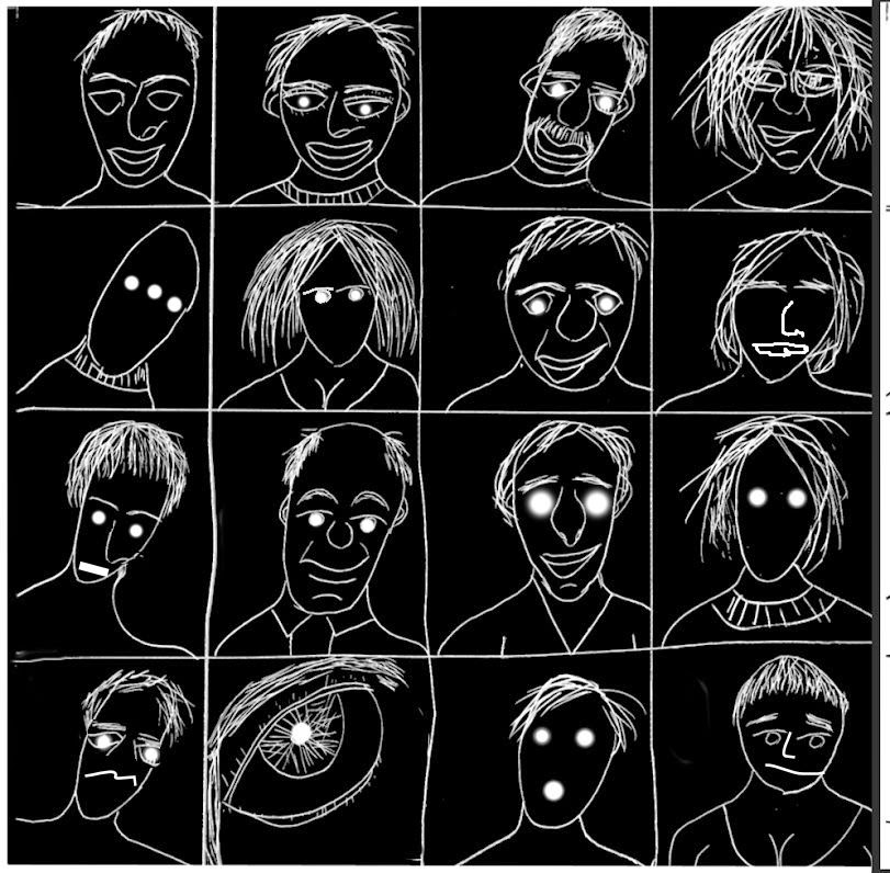 All This Is That Drawing Faces 847 scratchboard faces
