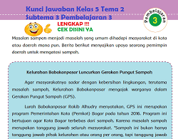 Kunci Jawaban Kelas 5 Tema 2 Subtema 3 Pembelajaran 3 www.simplenews.me