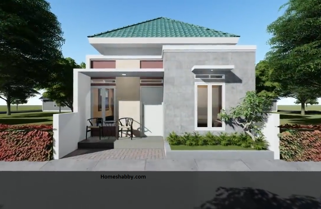 Desain dan Denah  Rumah  Pedesaan dengan Ukuran 6 x 10 M 