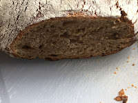 Inside of sourdough loaf