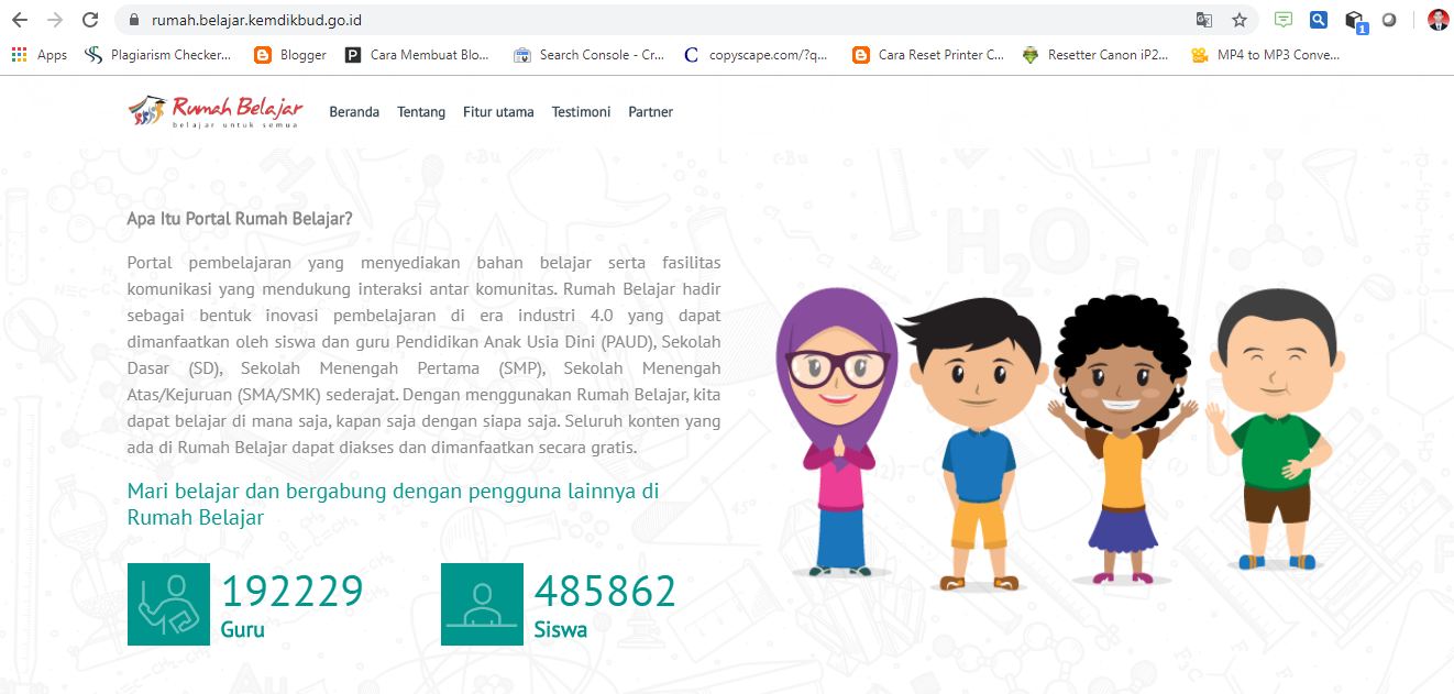 Review rumah belajar kemendikbud