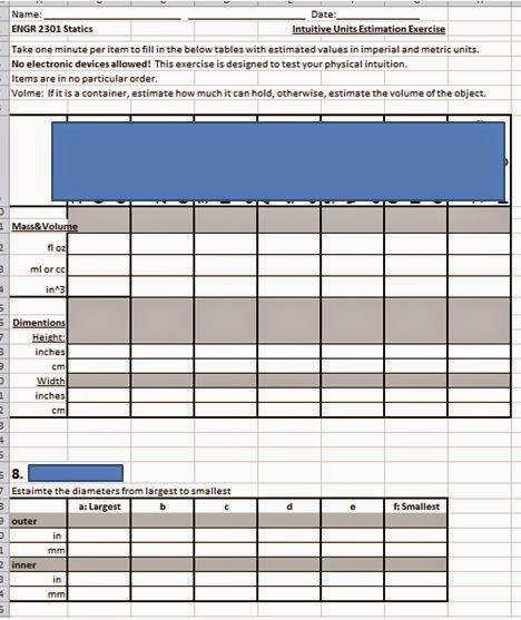 ENGR Mechanics: Statics: HW#1 & Conversion of Units