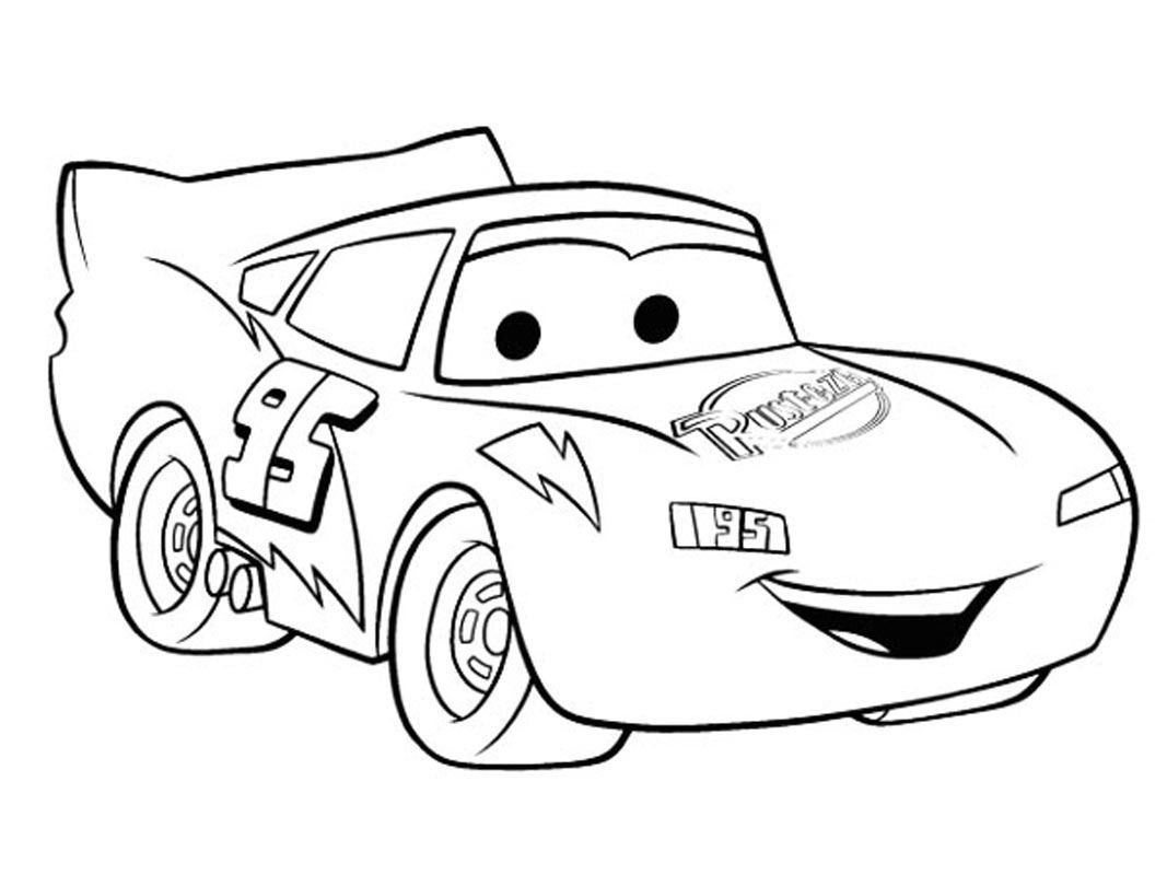 Desenho do filme Carros para colorir