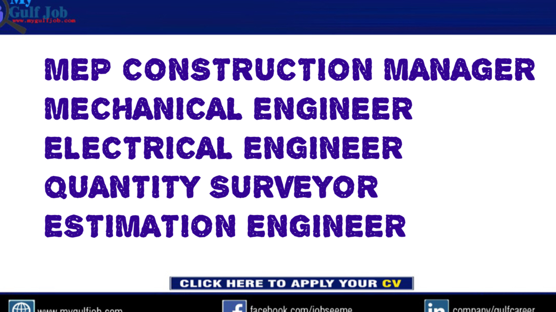 MEP CONSTRUCTION MANAGER /MECHANICAL ENGINEER /ELECTRICAL ENGINEER