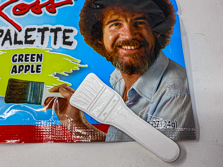 Tales of the Flowers Bob Ross Flavor Palette Paintbrush Dipping Candy