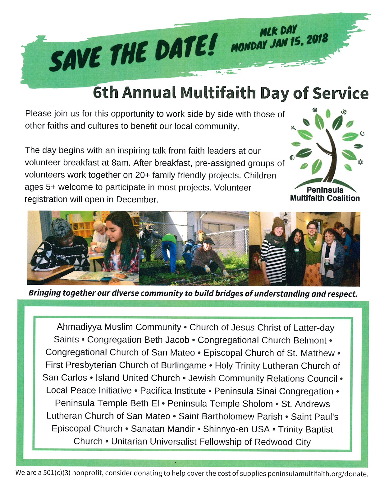 Shinnyoen USA Head Temple ♦♦♦ Save the Date MLK Day Mon, 1/15/'18 ♦♦♦