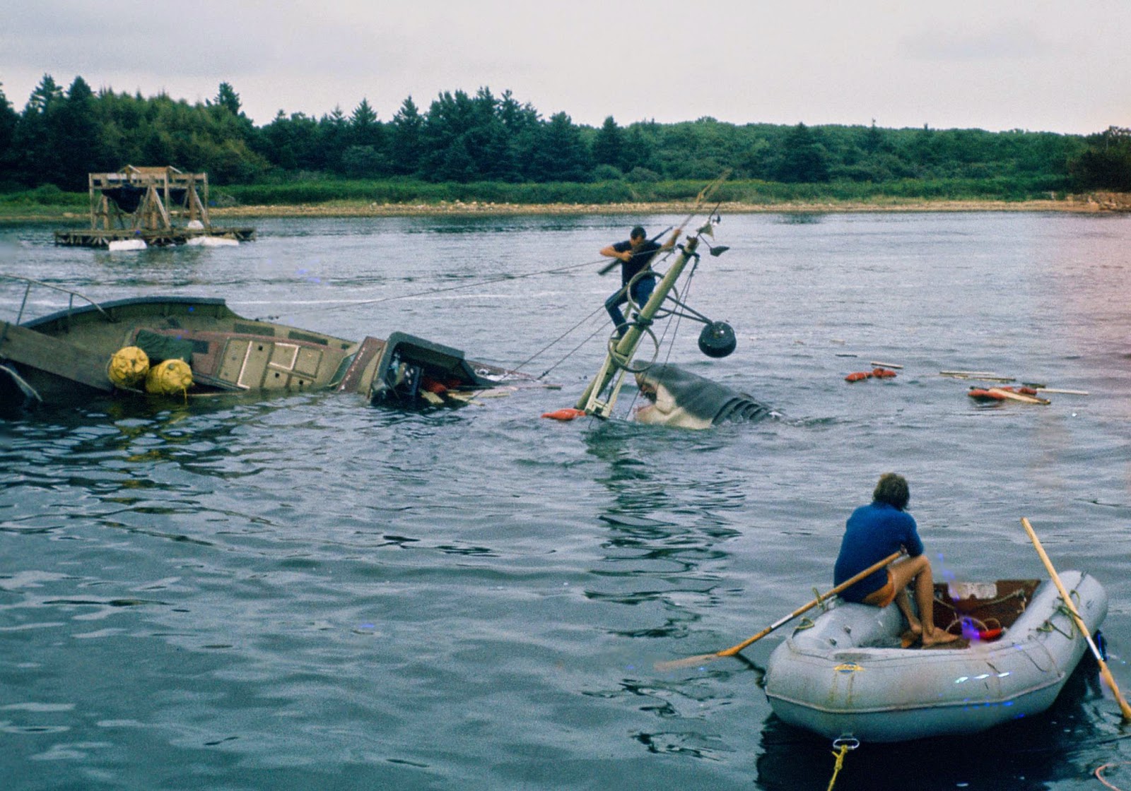 Amazing behind the scenes photos from the making of the film  Jaws   1975 - 39