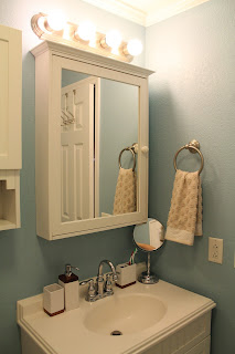 Master Bathroom Makeover (from brown to bright!)