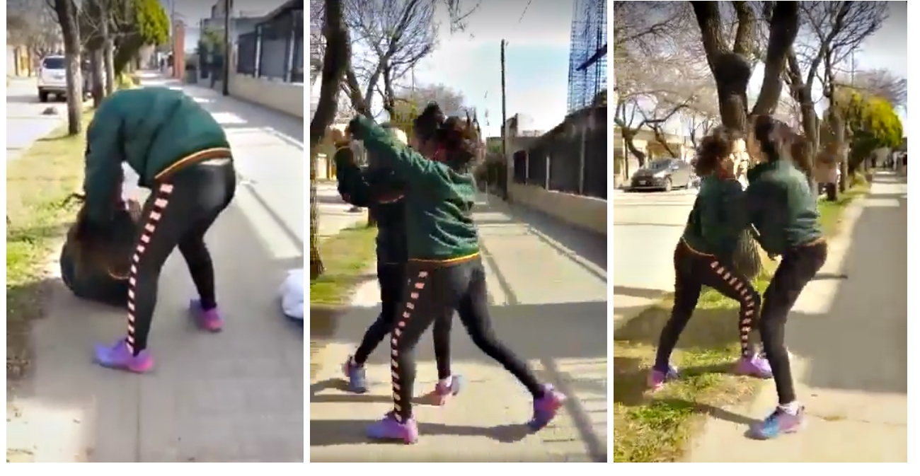 Isla Verde. Brutal Pelea de dos mujeres adolescentes a la salida de la