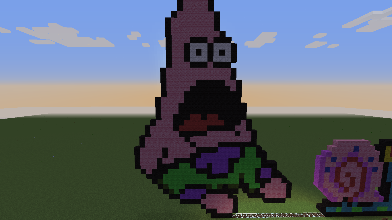 Minecraft Pixel Art Patrick free images, download Minecraft Pixel Art Pat.....