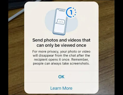 كيفية إرسال الصور ومقاطع الفيديو بميزة العرض لمرة واحدة في الواتساب 6