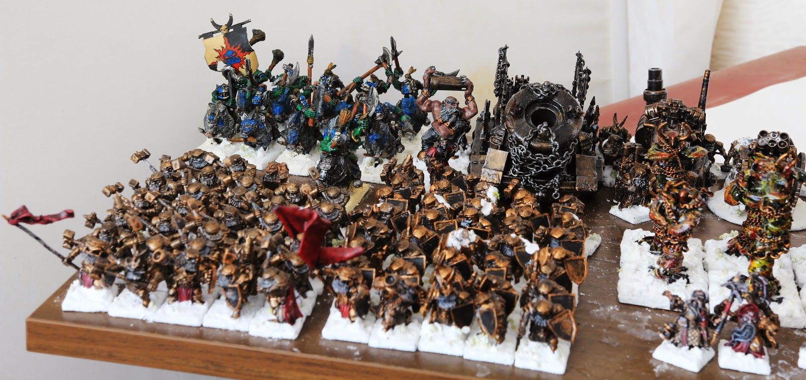 Wargames, Hobby and Terrain Complex 7K Chaos Dwarfs painted so far...