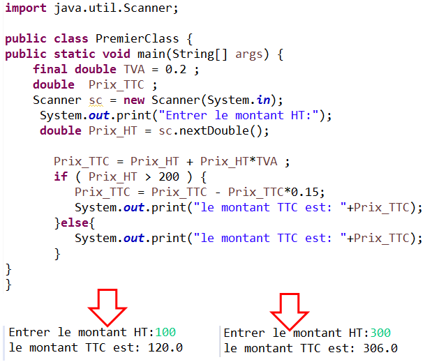 les exercices en java
