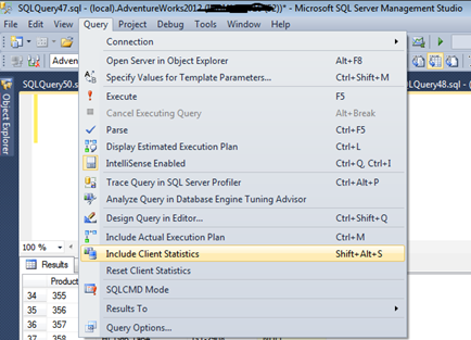 SQLCircuit: T-SQL Programming – How to see Query execution time in ...