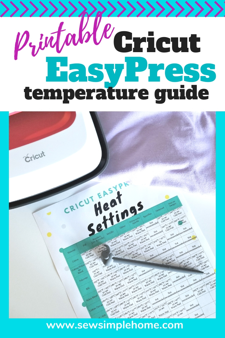 Cricut Easy Press Temperature Chart