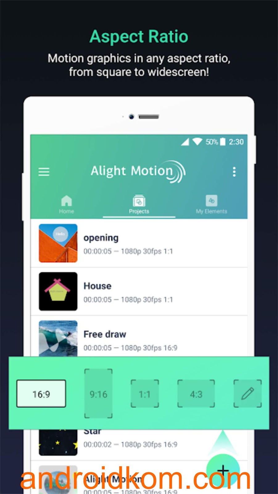 download aplikasi Alight Motion Pro apk mod terbaru 2020 - androidkom