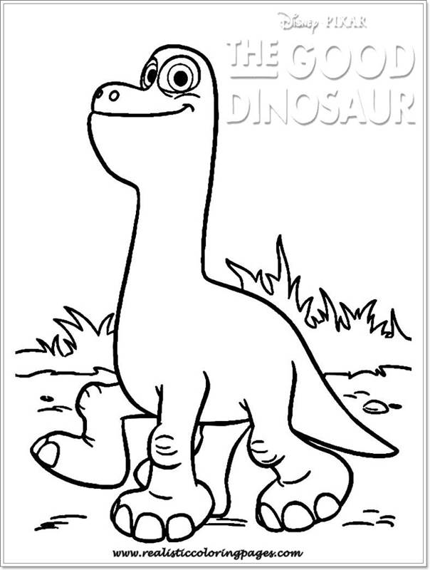 Free Printable Good Dinosaur Coloring Pages | Realistic Coloring Pages