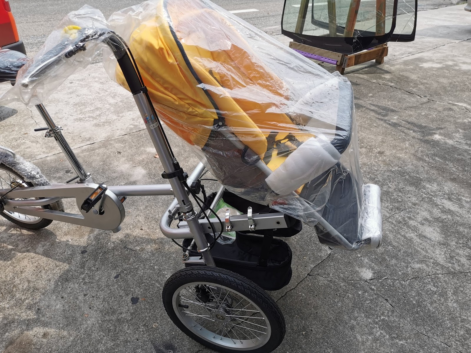 The Right Bike Store 16" Imported New Tricycle with Baby Carrier