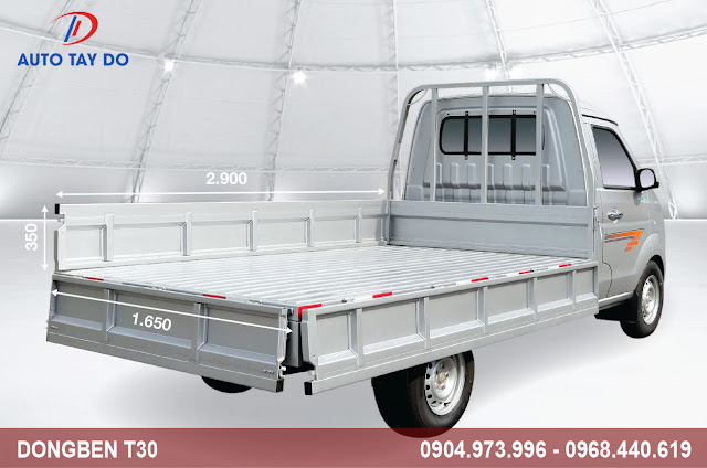 kích thước thùng xe tải Dongben T30 | tải trọng 990kg