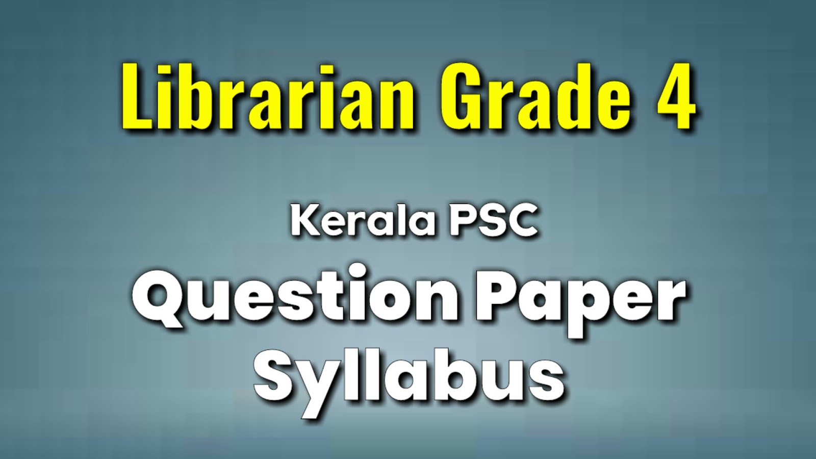 Kerala PSC Librarian Grade 4 ( Kannada Knowing ) Exam Previous Question