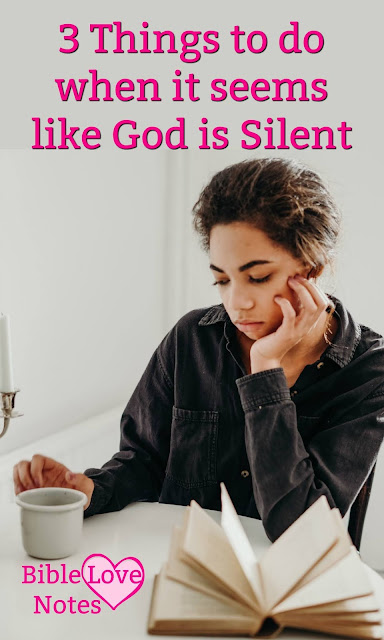 This 1-minute devotion features 4 Reasons it sometimes seems like God is silent and 3 things to do when this happens.