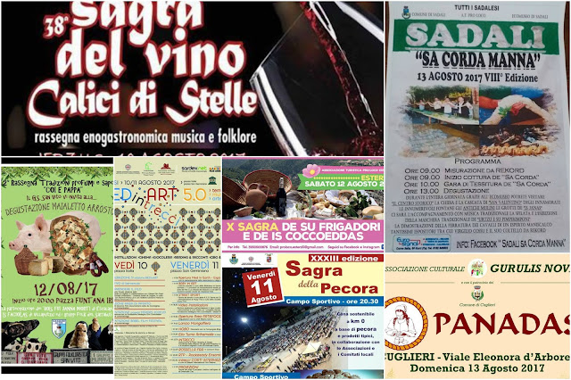 Immagine del collage di locandine eventi agosto 2017