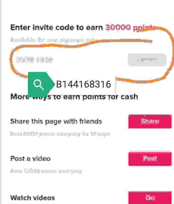 Where do I enter the TikTok Rewards code?