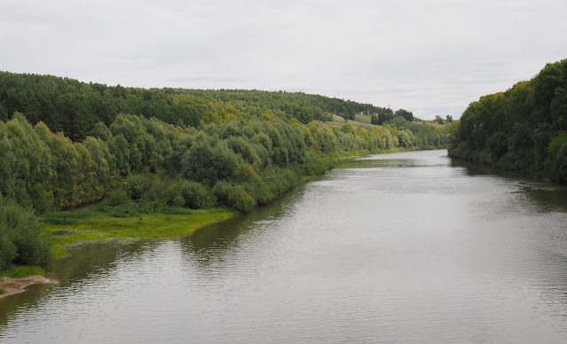 Река Иня (вид с моста возле о.п. Новогодняя, Новосибирск)