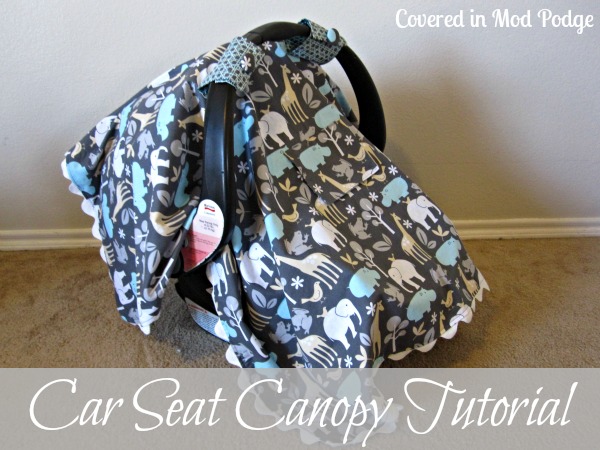 Easy Car Seat Canopy Tutorial