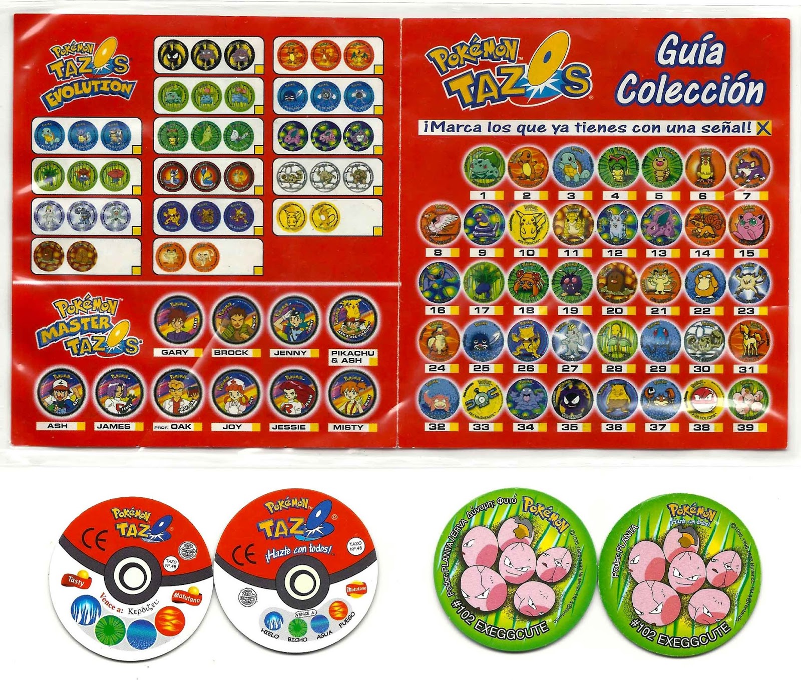 El Sello Verde: Doscientos veinte tazos Pokémon y Ash