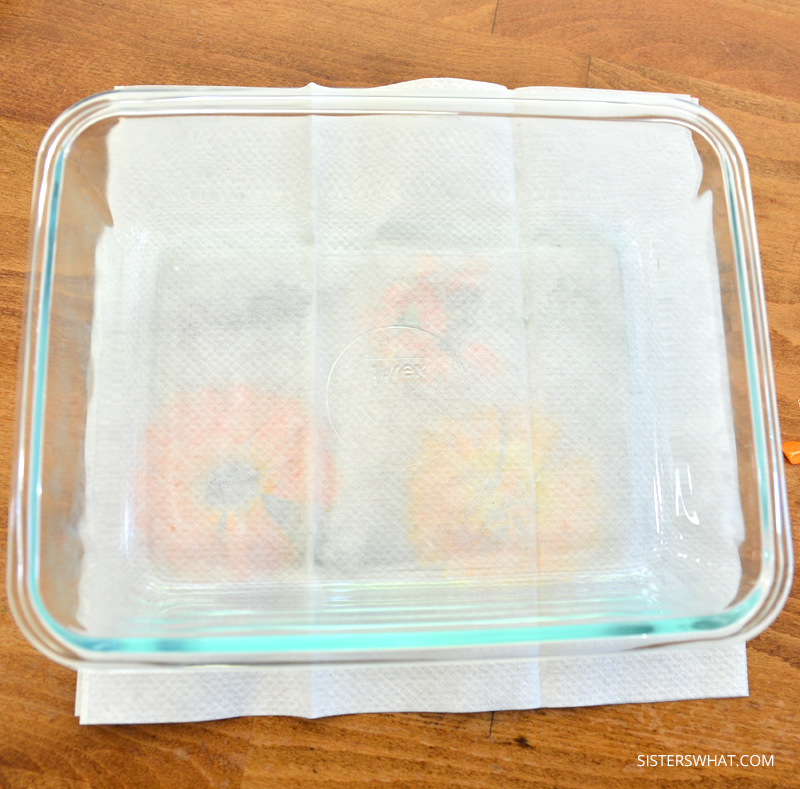 How to Press Flowers in the Microwave and Make a Flower Mask Sisters