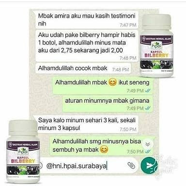 Kapsul Bilberry Hpai Nutrisi Suplemen Mata Minus Lelah Rabu Herbal Tradisional