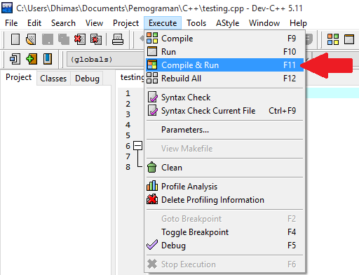 Cara Menggunakan Dev-C++ - Rasi Komputer