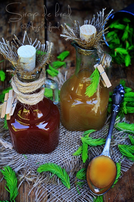 Este gata siropul din muguri de brad...Sanatate la sticluta:-)