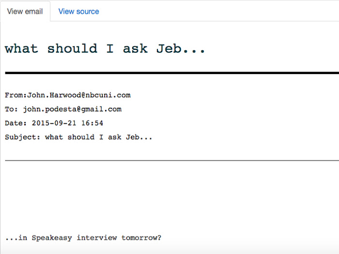 New WikiLeaks emails show CNN, NBC and Washington Post worked with DNC to influence election Jeb-Bush-Email