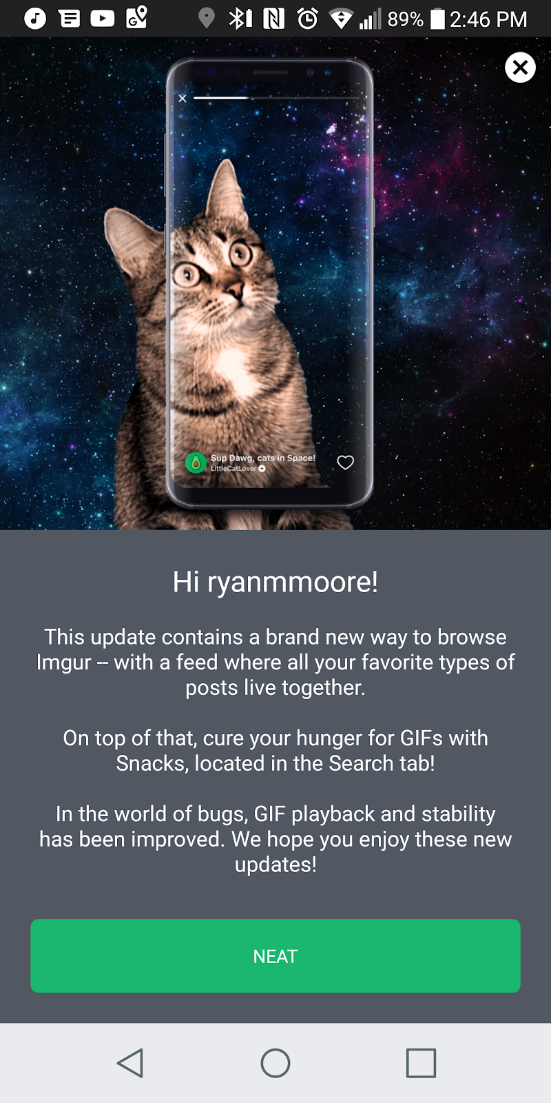 Imgur Fancies Up The App With Snacks And Feed Android