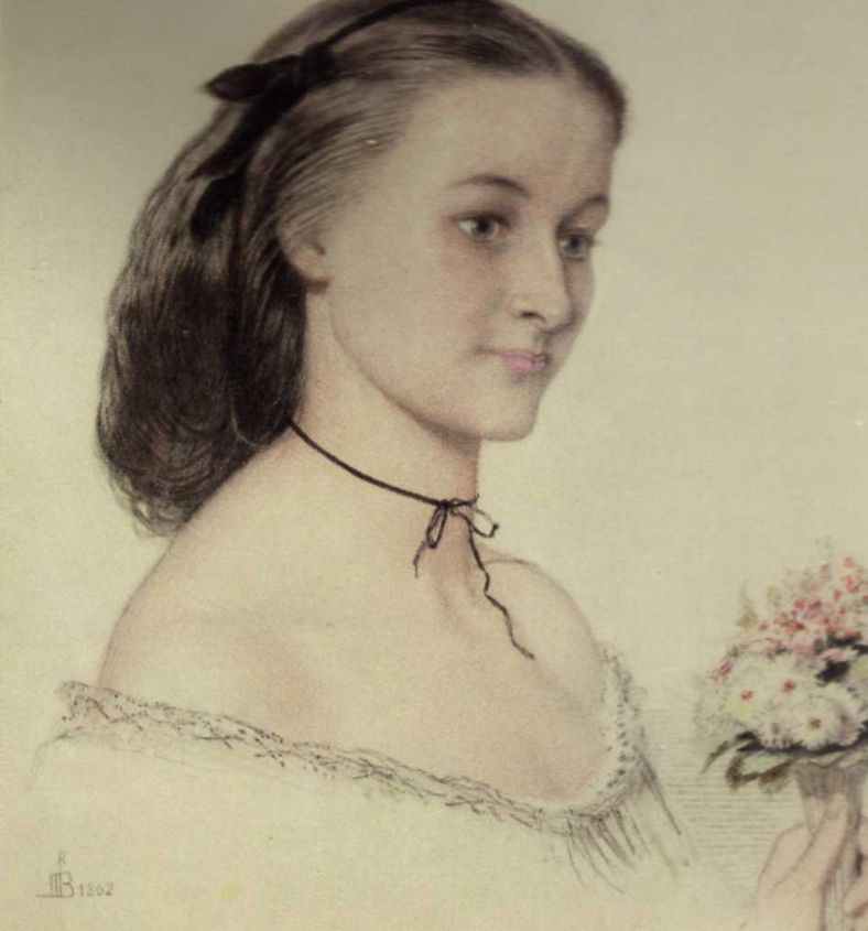 Pre Raphaelite Art Ford Madox Brown Portrait of Miss Louisa Jones